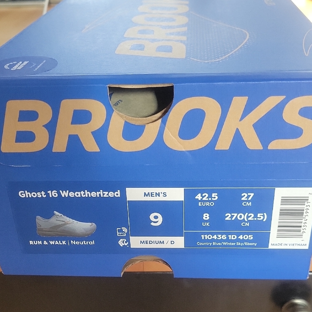 Brooks Ghost 16 Weatherized Men's Shoes - County Blue